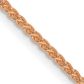 14K Rose Gold 1.2mm Spiga Chain